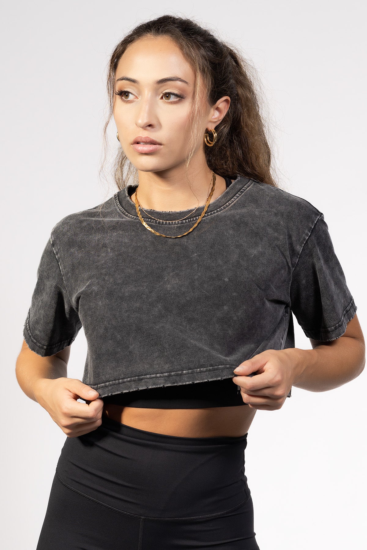 Distressed Crop Top