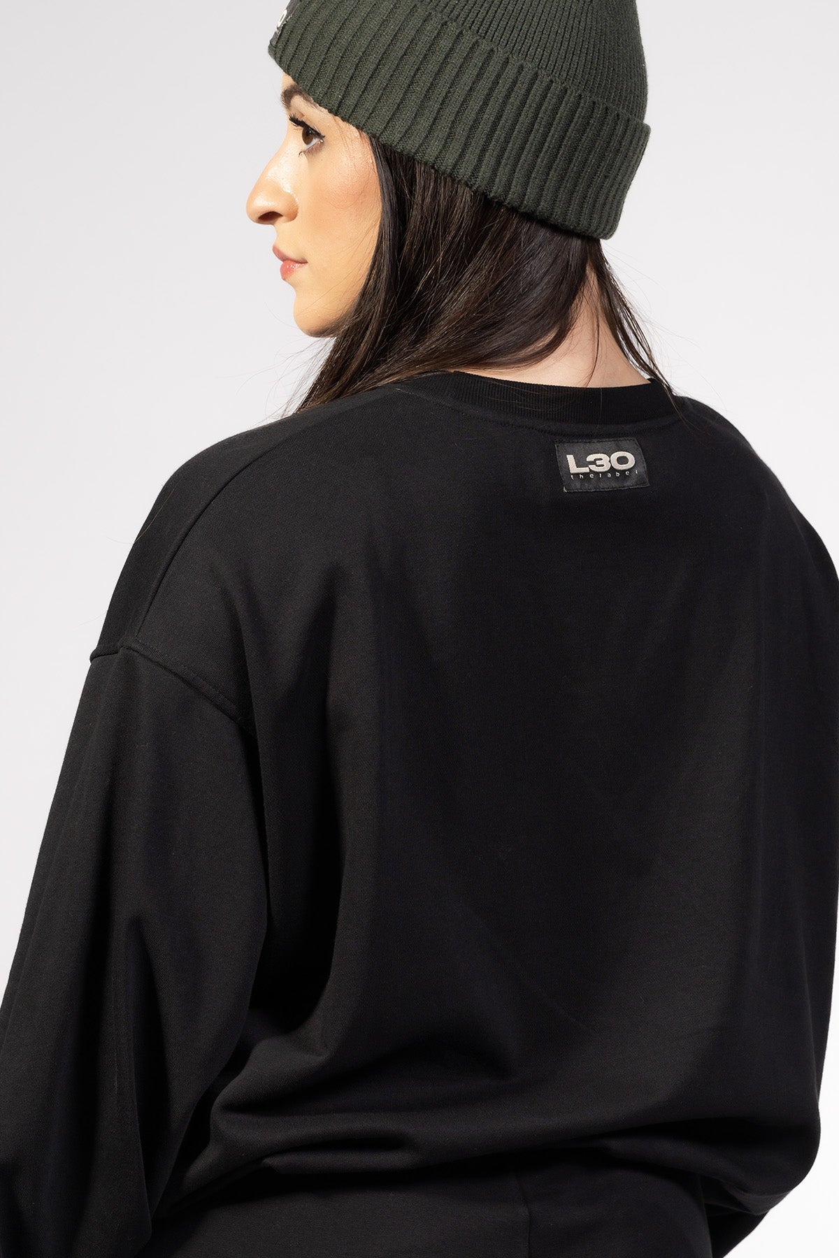 Drop Shoulder Crew Neck Sweatshirt