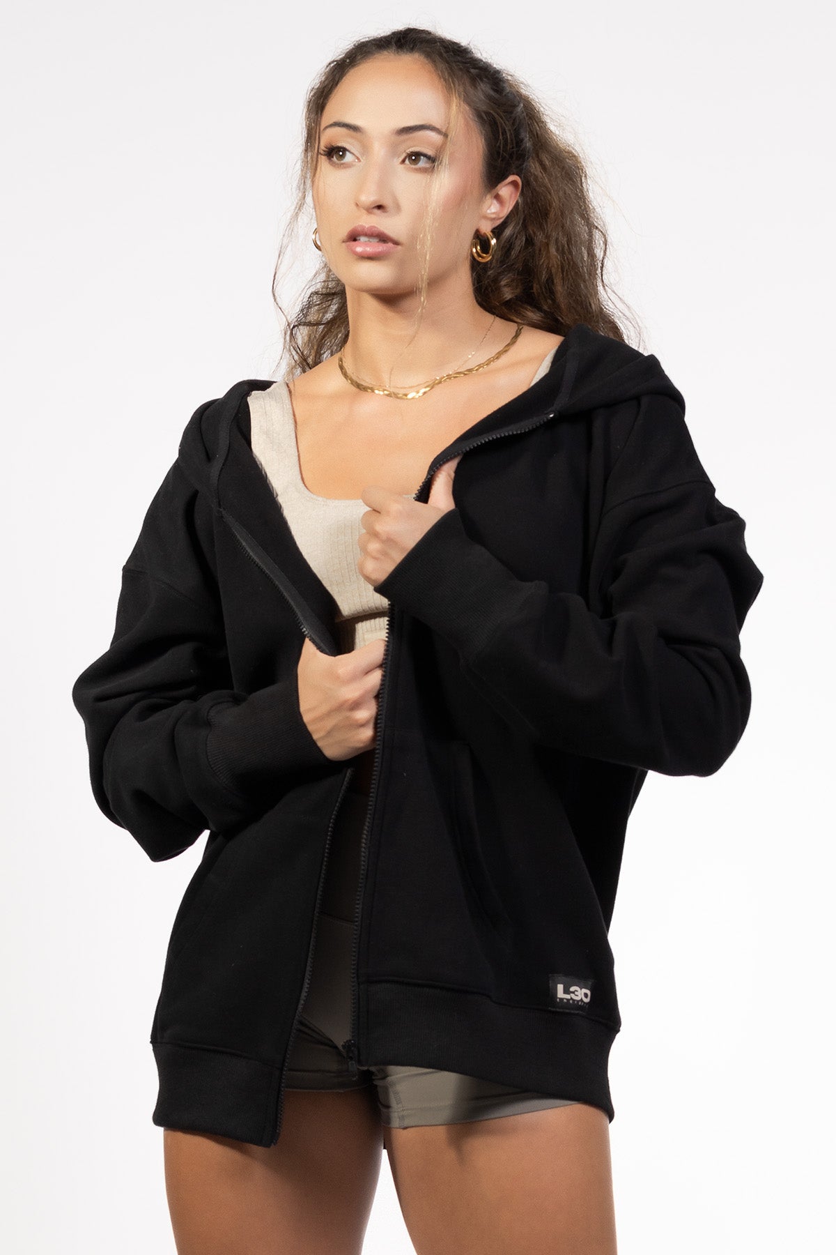 Oversized Zip-Up Hoodie (Unisex)
