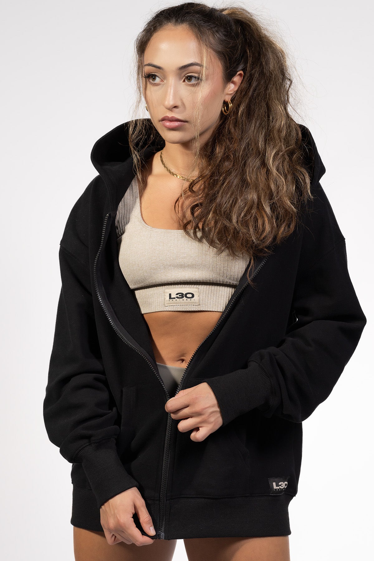 Oversized Zip-Up Hoodie (Unisex)