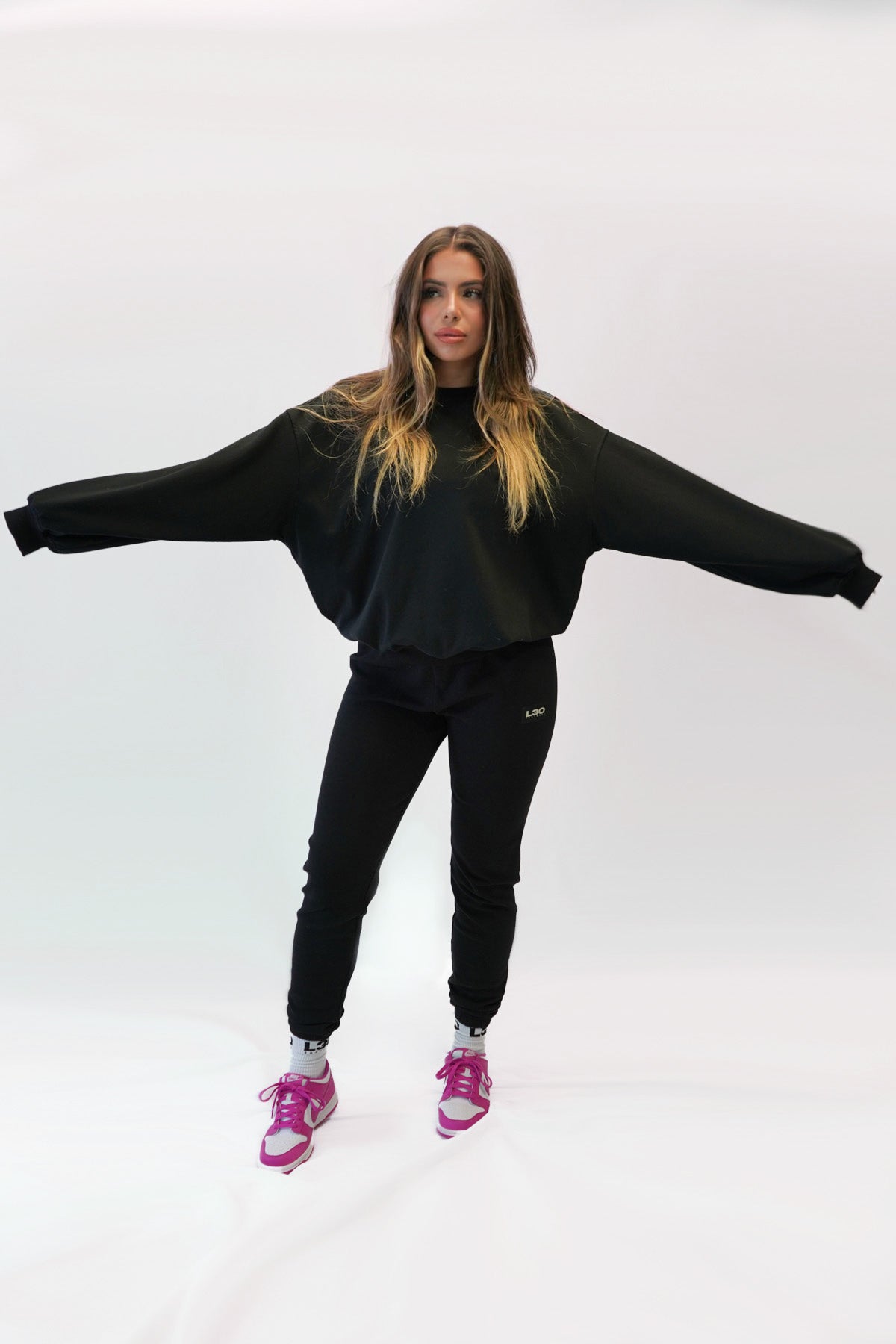 Drop Shoulder Crew Neck Sweatshirt