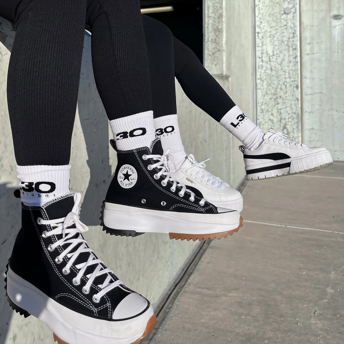 L3O Socks White