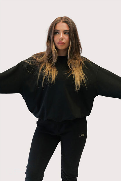 Drop Shoulder Crew Neck Sweatshirt