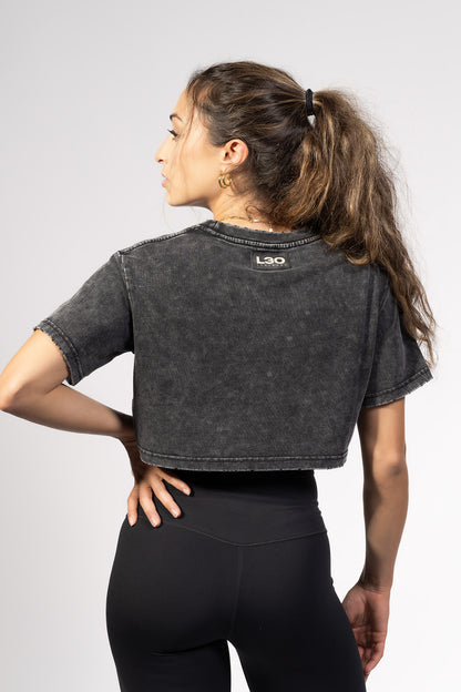 Distressed Crop Top